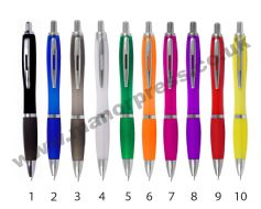 500 x Curvy Ballpens